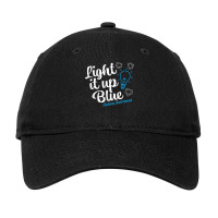 Autism Awareness Shirt Light It Up Blue Autism Awareness T Shirt Adjustable Cap | Artistshot