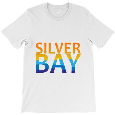 Silver Bay Sunset Sunset T-shirt Designed By Pikopibarista