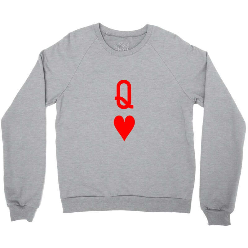 Queen Of Hearts Crewneck Sweatshirt | Artistshot