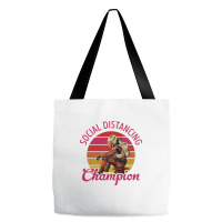 The Martian Social Distancing Champion T Tote Bags | Artistshot