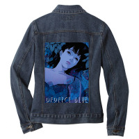 Music Retro Flask Anime Gift Men Ladies Denim Jacket | Artistshot