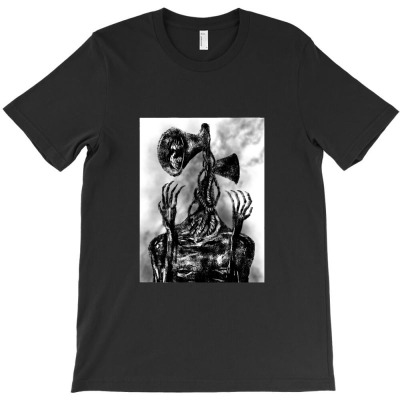 Sirenhead Horror T-shirt Designed By Pikopibarista