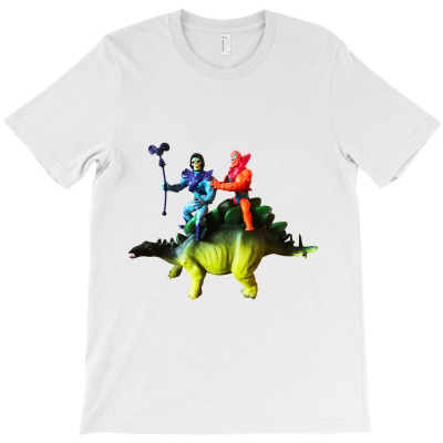 Skeletor & Beast Man's Dino Ride Skeletor T-shirt Designed By Pikopibarista