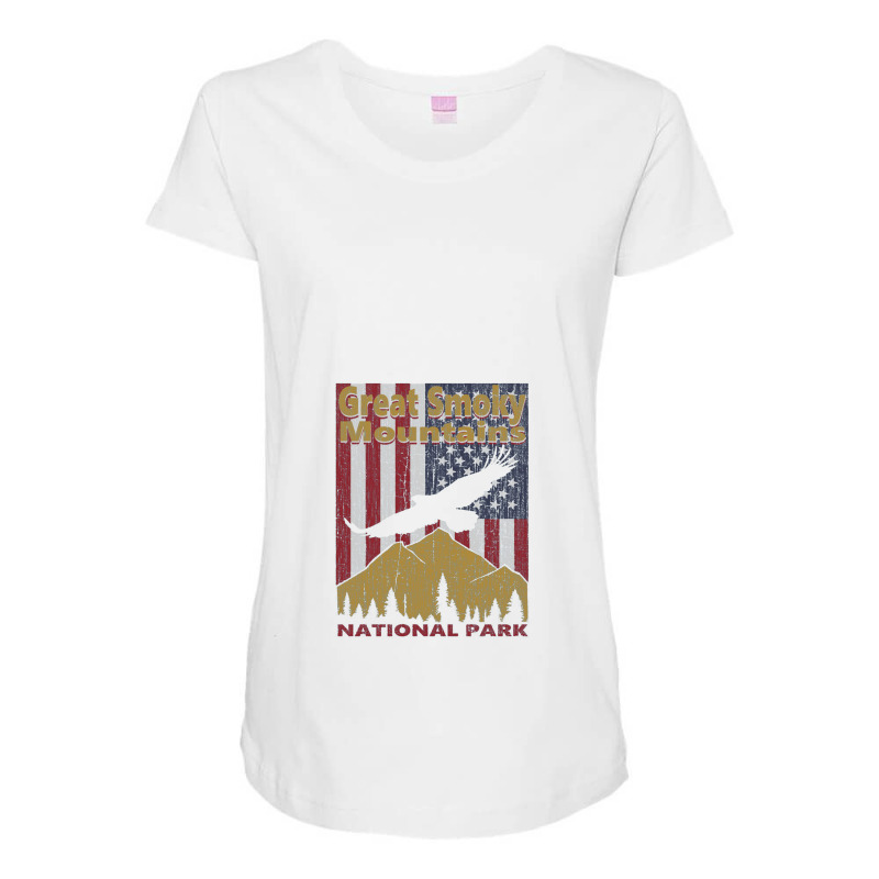 Great Smoky Mountains National Park, National Park Maternity Scoop Neck T-shirt by kumenolak | Artistshot