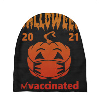 Halloween Vaccinated 2021, Halloween Baby Beanies | Artistshot