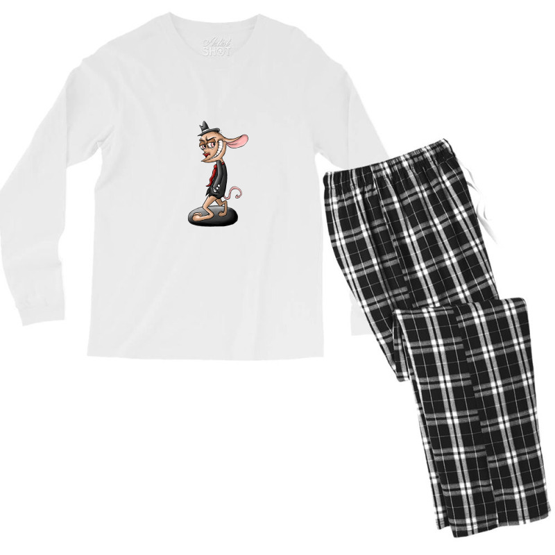 Ren And Stimpy Men's Long Sleeve Pajama Set | Artistshot