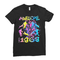 Awesome Since 1969. Agility Dog Training Graffiti Design T Shirt Ladies Fitted T-shirt | Artistshot