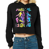 Awesome Since 1969. Agility Dog Training Graffiti Design T Shirt Cropped Hoodie | Artistshot