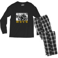 Retro Mash Cast   Mash Men's Long Sleeve Pajama Set | Artistshot