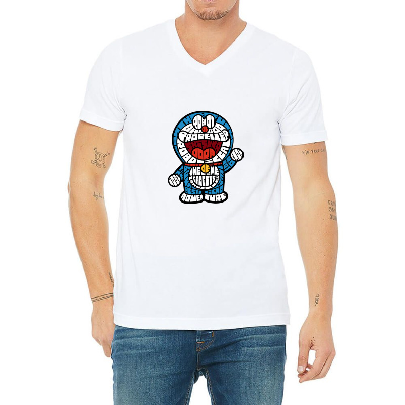 Robotic Cat V-neck Tee | Artistshot