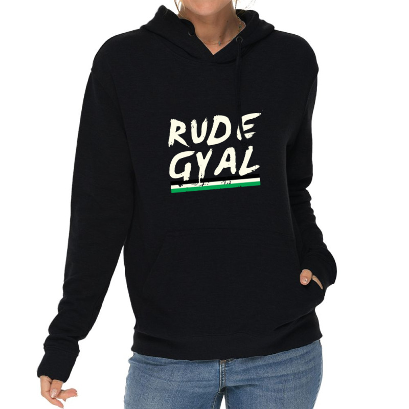 Rude Gyal Jamaican Jamaica Love Pride Girl Girl Lightweight Hoodie | Artistshot