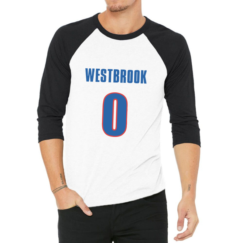 Russell Westbrook 0 Jersey 3/4 Sleeve Shirt | Artistshot