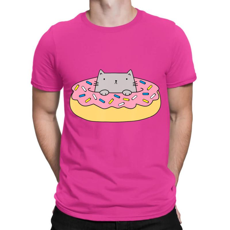 Donut Cat T-shirt | Artistshot