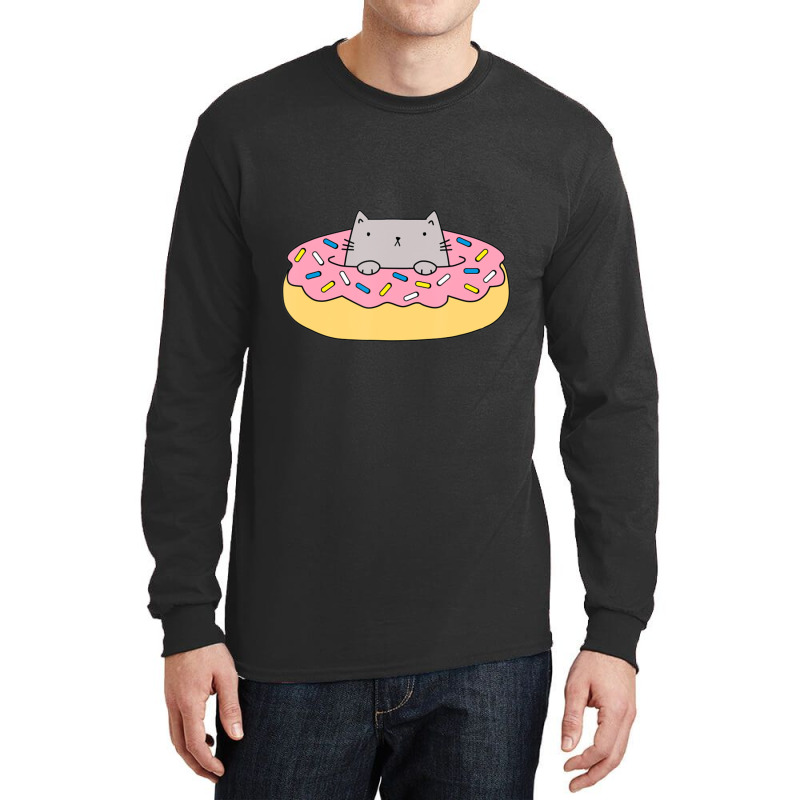 Donut Cat Long Sleeve Shirts | Artistshot