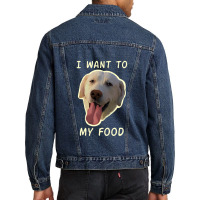 Dog Wants Men Denim Jacket | Artistshot