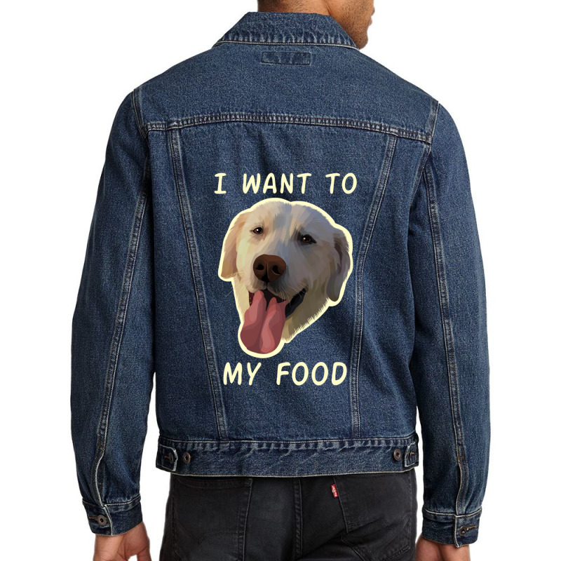 Dog Wants Men Denim Jacket by mshel tyan | Artistshot