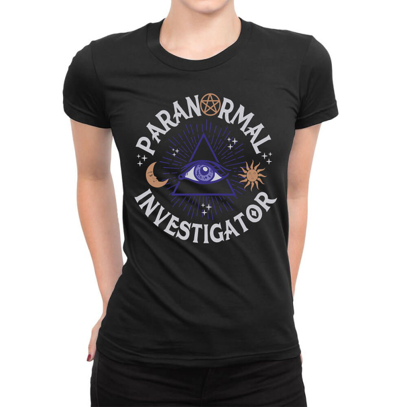 Paranormal Investigator T Shirt Ghost Hunting Shirt Ghost T Shirt Ladies Fitted T-Shirt by RomanAllen89 | Artistshot