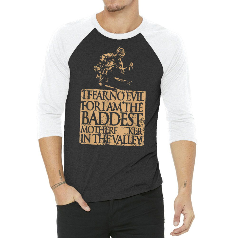 I Fear No Evil For I Am The Baddest Crusader Knights Templar T Shirt 3/4 Sleeve Shirt | Artistshot