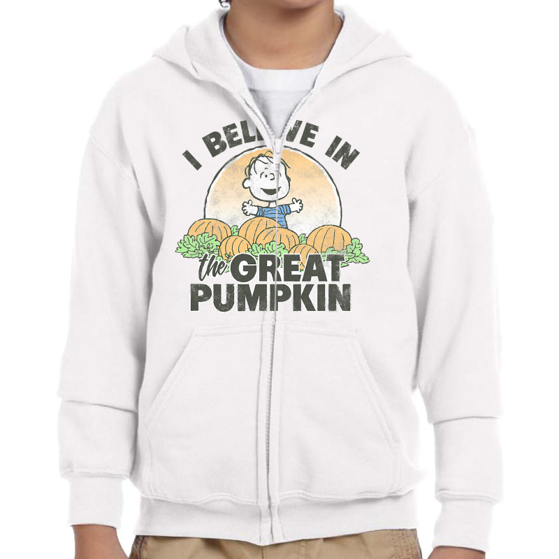 Peanuts Halloween Great Pumpkin T Shirt Youth Zipper Hoodie | Artistshot