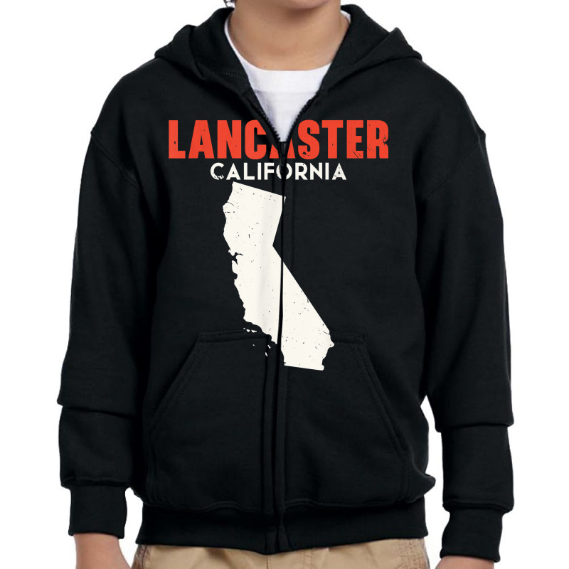 Lancaster California Usa State America Travel Californian T Shirt Youth Zipper Hoodie | Artistshot