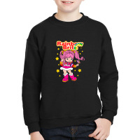 Rainbow Cartoon Tickled Pink Youth Sweatshirt | Artistshot