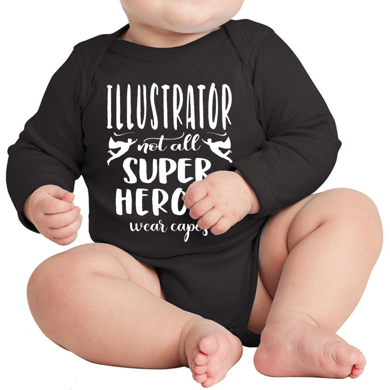 Illustrator Long Sleeve Baby Bodysuit | Artistshot