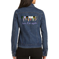 Cartoon Gifts Singer Famous Funny Gift Ladies Denim Jacket | Artistshot