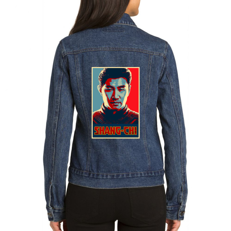 Funny Man Power Man Call Me Ladies Denim Jacket by JaniyahArtists | Artistshot