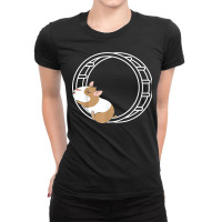 Hamster Wheel Hammy Owner Fluffy Rodent Pet Lover Ladies Fitted T-shirt | Artistshot