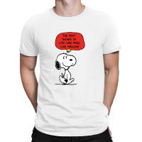 Peanuts Best Things In Life Are Free T-shirt | Artistshot