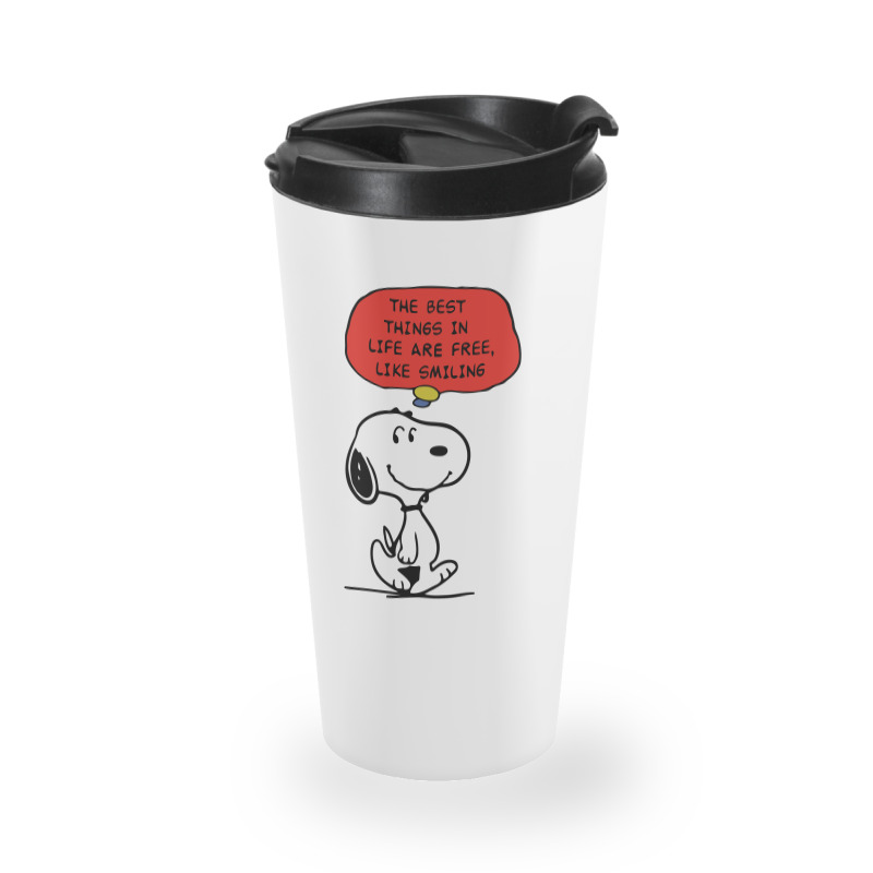 Peanuts Best Things In Life Are Free Travel Mug | Artistshot