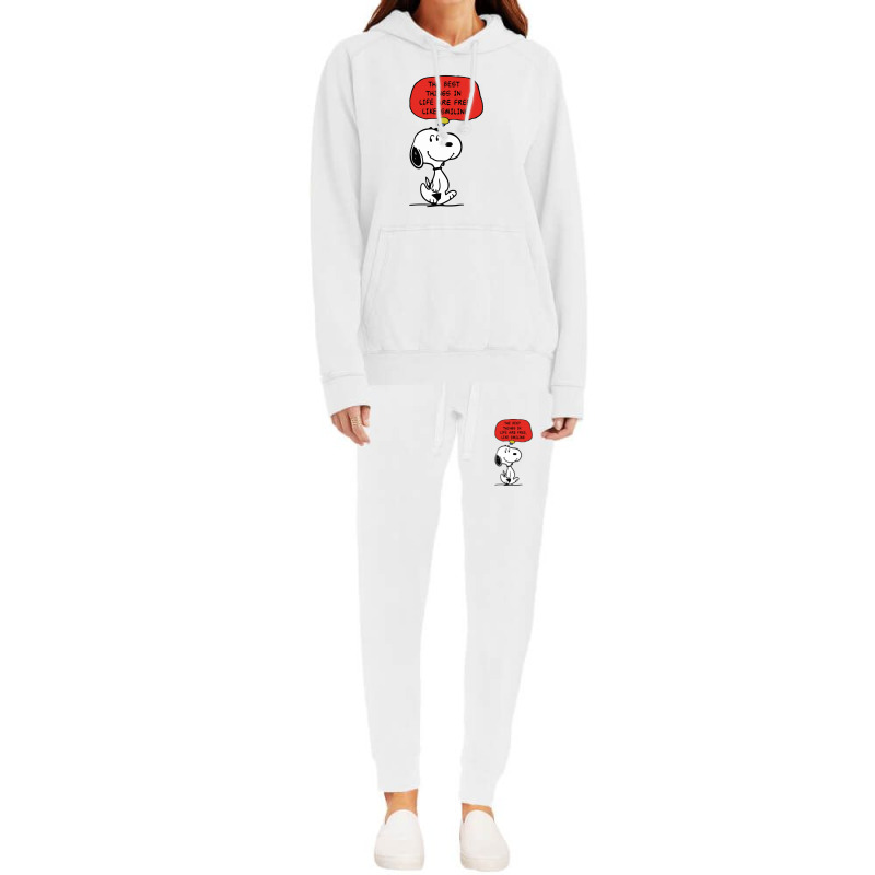 Peanuts Best Things In Life Are Free Hoodie & Jogger Set | Artistshot