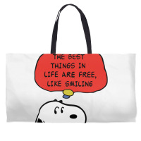 Peanuts Best Things In Life Are Free Weekender Totes | Artistshot