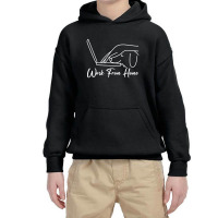 Work From Home Youth Hoodie | Artistshot