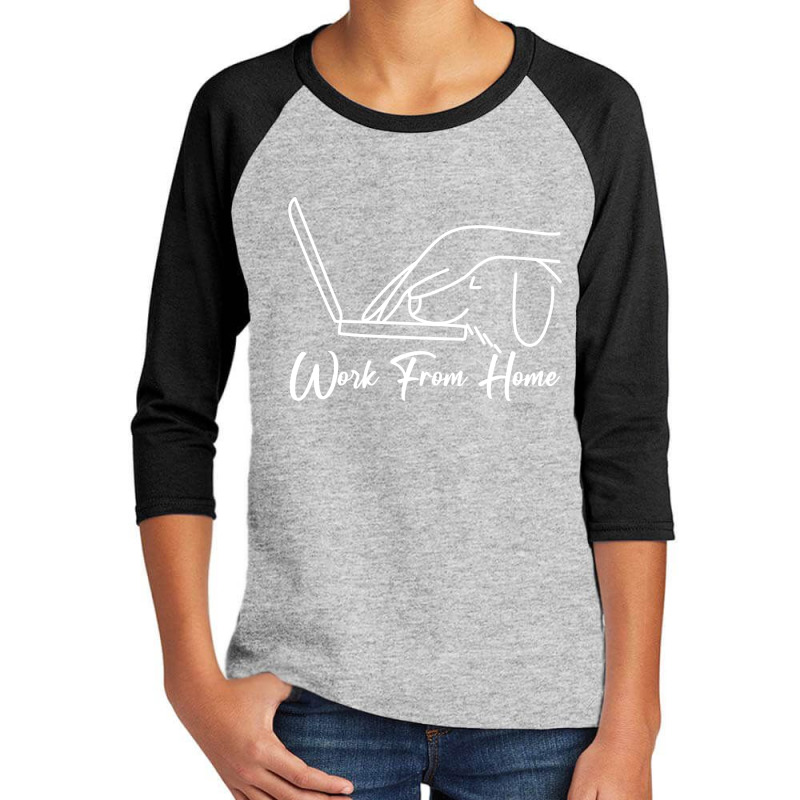 Work From Home Youth 3/4 Sleeve by MegaShop | Artistshot