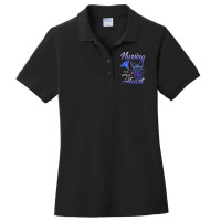 Nursing Is A Work Of Heart Butterfly  T For Nurses Ladies Polo Shirt | Artistshot