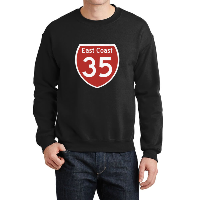 Highway 35, East Coast, New Crewneck Sweatshirt by govyvy | Artistshot