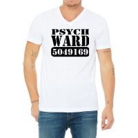 Psych Ward Prisoner Inmate Jail Halloween Costume T Shirt V-neck Tee | Artistshot