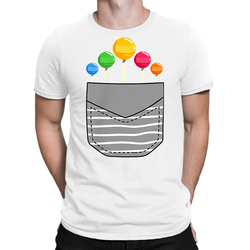 Funny Rainbow Sucker Candy Stick Lollipop Pocket T Shirt T-Shirt by roopeedwrich76 | Artistshot