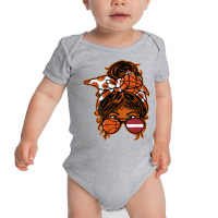 Latvia Brown Skin Basketball Fan Latvian Messy Bun Hair Girl T Shirt Baby Bodysuit | Artistshot