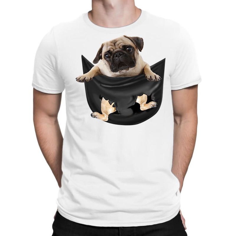 Pug In Pocket Funny Dog Lovers Costume Gifts T Shirt T-shirt | Artistshot