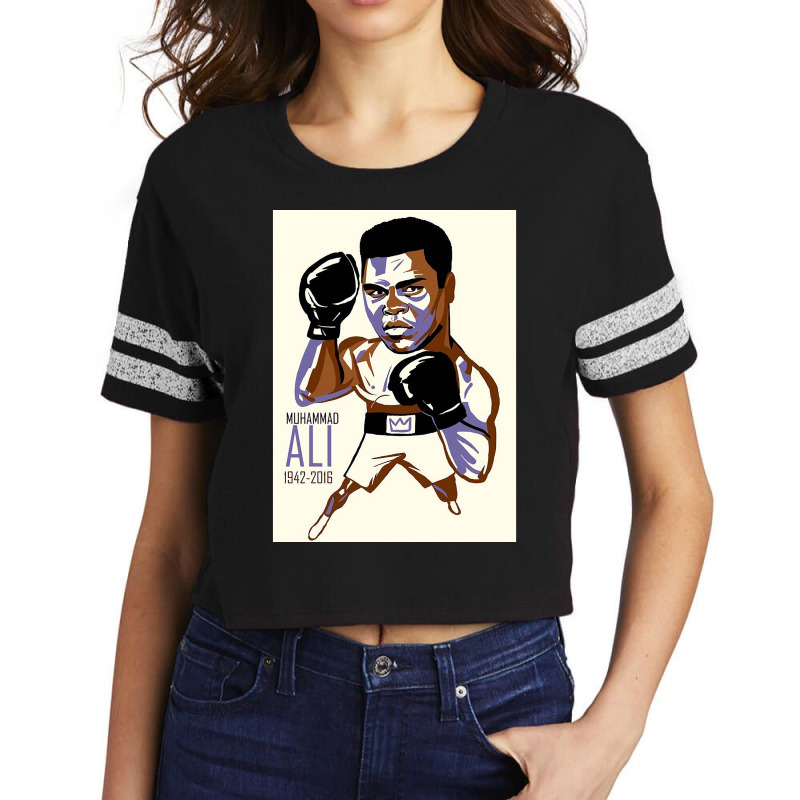 Graphic Vintage  Legend Boxer Music Vintage Scorecard Crop Tee by LaineyArtists | Artistshot