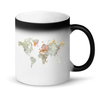 Baesic Vintage World Map Magic Mug | Artistshot