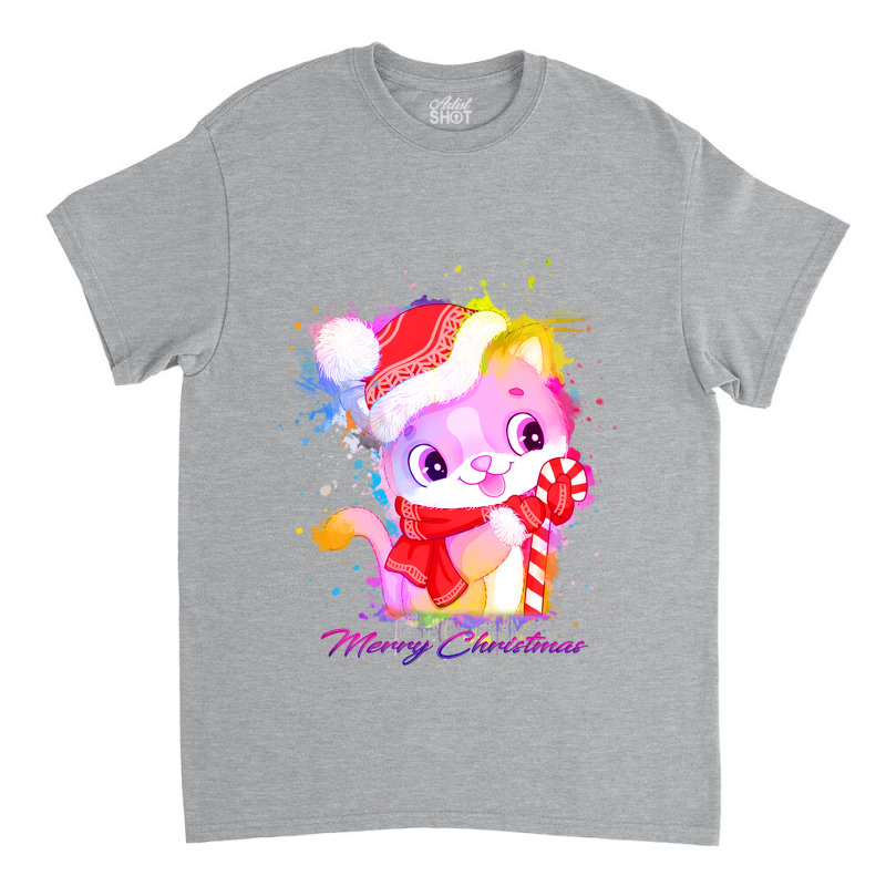 Merry Christmas Cat Classic T-shirt | Artistshot