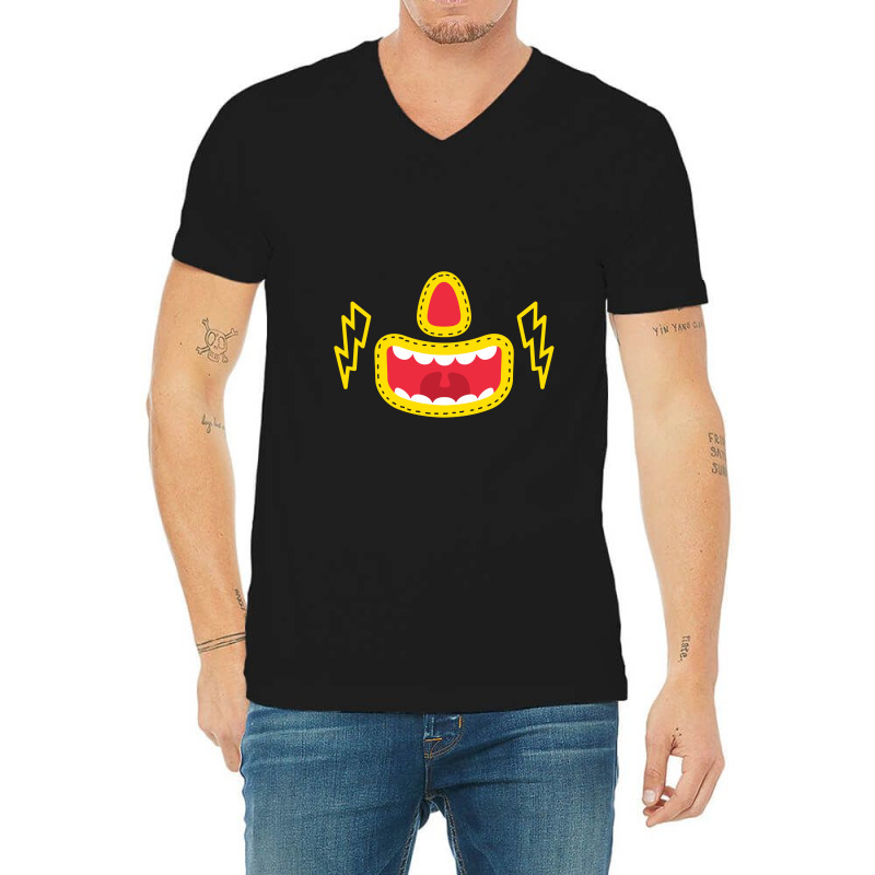 Yellow Red V-Neck Tee by govyvy | Artistshot