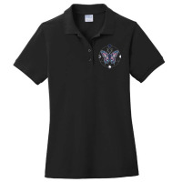 Transgender Butterfly Trans Pride Flag Lgbt Moon Subtle Gay Ladies Polo Shirt | Artistshot