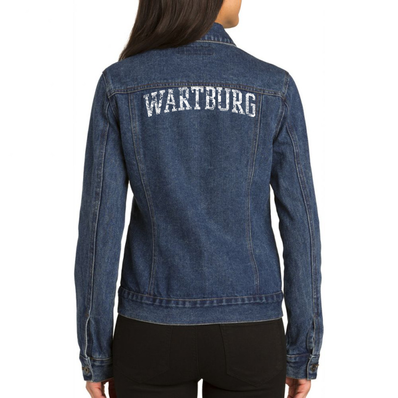 Wartburg Athletic Arch College University Alumni T Shirt Ladies Denim Jacket by deleonnylorindg | Artistshot