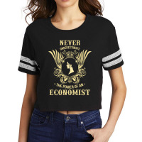 Never Underestimate The Power Of An Economist Scorecard Crop Tee | Artistshot