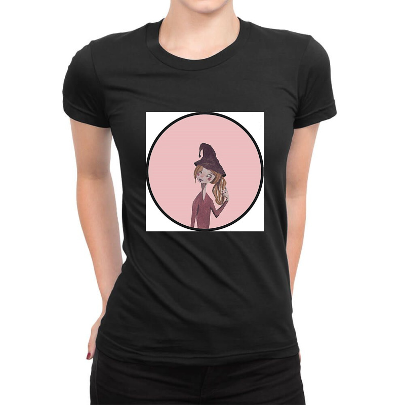 Pretty Pink Wizard Ladies Fitted T-Shirt by artyani | Artistshot