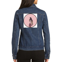 Pretty Pink Wizard Ladies Denim Jacket | Artistshot